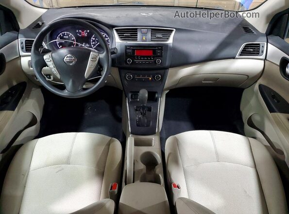 3N1AB7AP4HY343739 2017 NISSAN SENTRA Blue Dashboard view