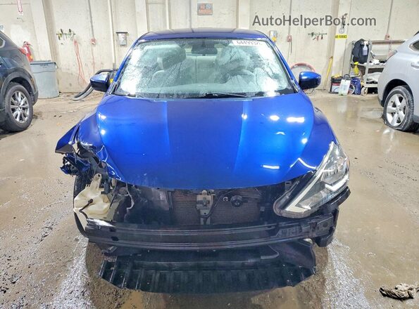 3N1AB7AP4HY343739 2017 NISSAN SENTRA Blue Front view