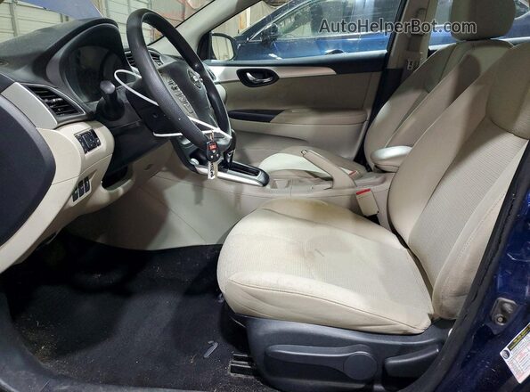 3N1AB7AP4HY343739 2017 NISSAN SENTRA Blue Front interior view