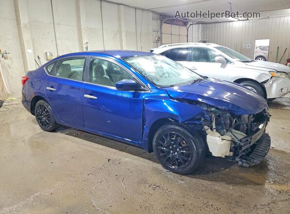 3N1AB7AP4HY343739 2017 NISSAN SENTRA Blue Front right