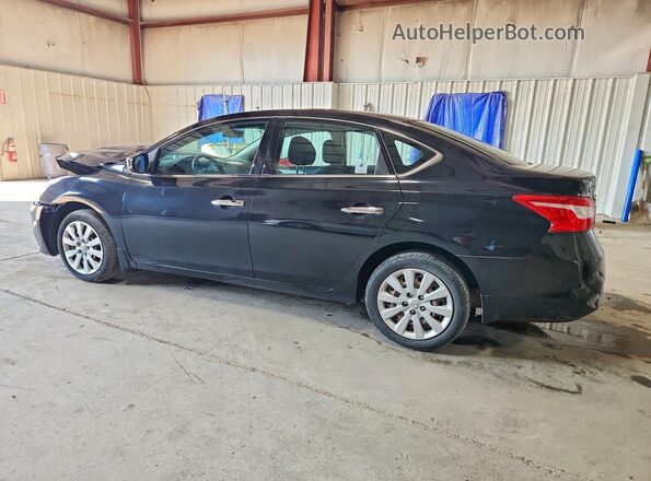 3N1AB7AP4HY348651 2017 NISSAN SENTRA Черный Задняя левая четверть