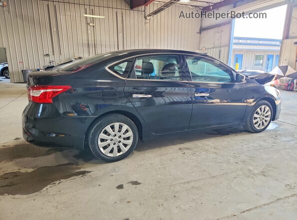 3N1AB7AP4HY348651 2017 NISSAN SENTRA Черный Задняя правая четверть