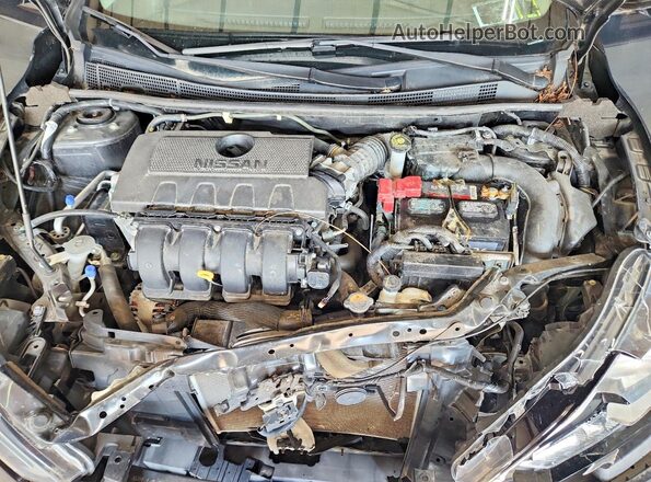 3N1AB7AP4HY348651 2017 NISSAN SENTRA Черный Вид задней части салона