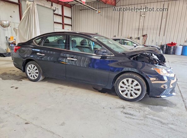 3N1AB7AP4HY348651 2017 NISSAN SENTRA Черный Передняя правая четверть