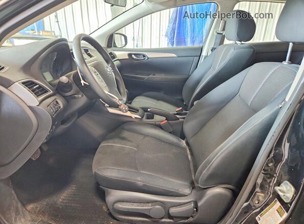 3N1AB7AP4HY348651 2017 NISSAN SENTRA Черный Вид салона спереди