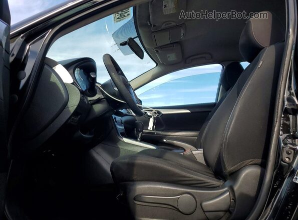 3N1AB7AP4HY351596 2017 NISSAN SENTRA Black Вид салону спереду