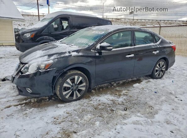3N1AB7AP4HY369581 2017 NISSAN SENTRA Black Trasero izquierdo