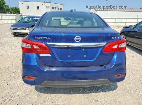 3N1AB7AP4JL620120 2018 NISSAN SENTRA Синий Вид сзади