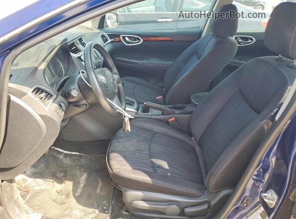 3N1AB7AP4JL620120 2018 NISSAN SENTRA Синий Вид салона спереди