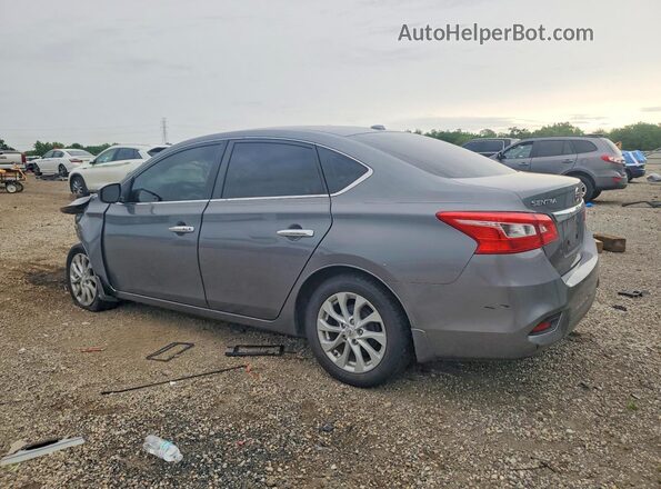 3N1AB7AP4JL624264 2018 NISSAN SENTRA Gray Trasero izquierdo