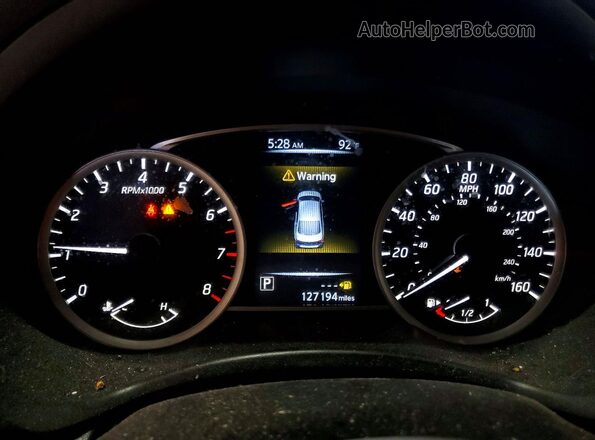 3N1AB7AP4JL658981 2018 NISSAN SENTRA White Widok zestawu wskaźników
