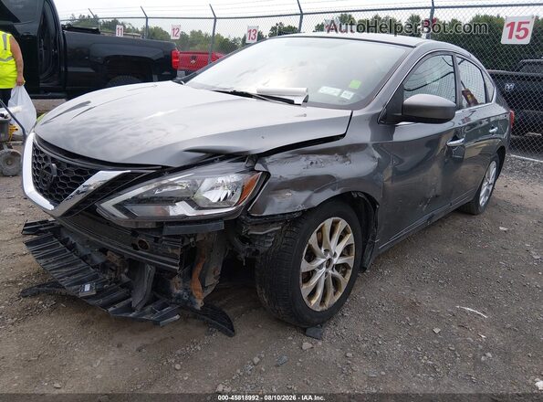 3N1AB7AP4JY208024 2018 NISSAN SENTRA Gray Передня ліва чверть