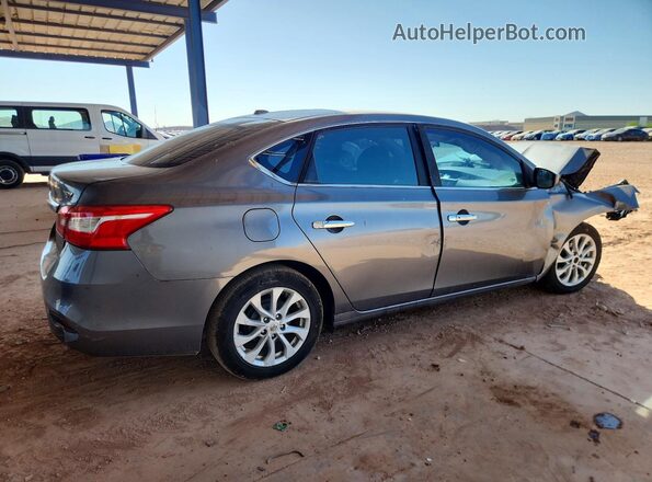 3N1AB7AP4JY221288 2018 NISSAN SENTRA Gray Trasero derecho