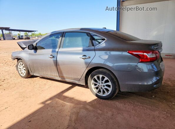 3N1AB7AP4JY221288 2018 NISSAN SENTRA Gray Trasero izquierdo