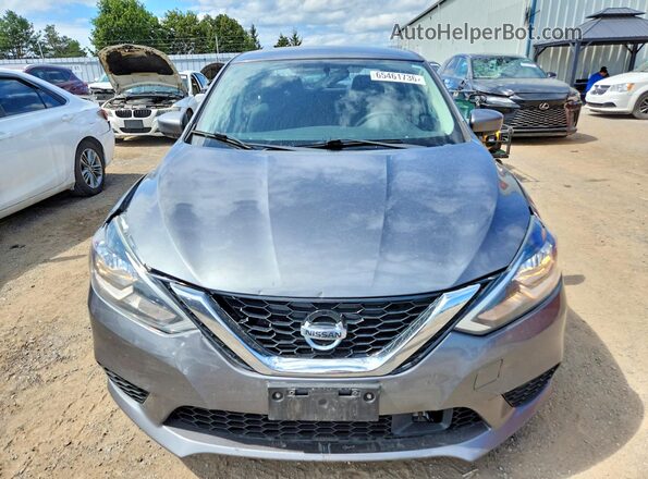 3N1AB7AP4JY236017 2018 NISSAN SENTRA Gray Դիմացի տեսք