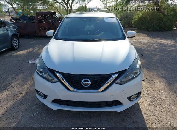 3N1AB7AP4JY251813 2018 NISSAN SENTRA Белый Вид щитка приборов