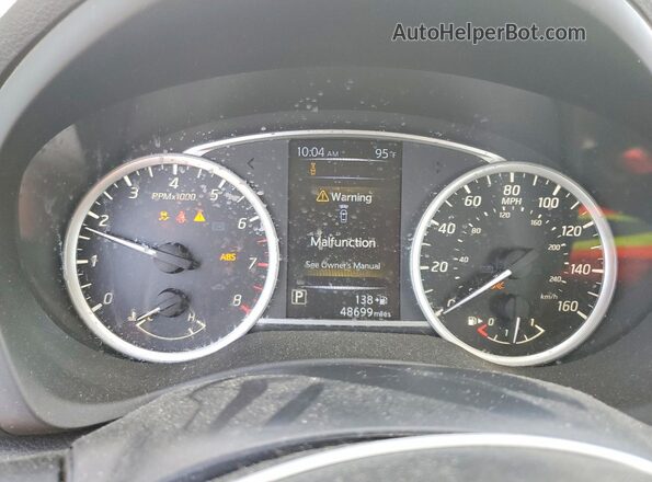 3N1AB7AP4JY252475 2018 NISSAN SENTRA White ხელსაწყოთა პანელის ხედი