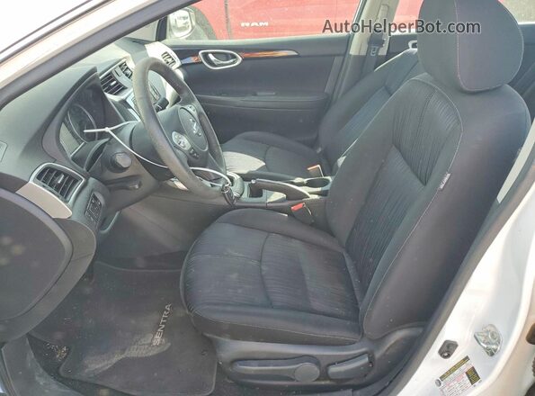 3N1AB7AP4JY252475 2018 NISSAN SENTRA White წინა სალონის ხედი
