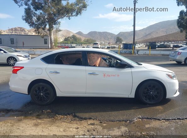 3N1AB7AP4JY254582 2018 NISSAN SENTRA White Вид щитка приладів