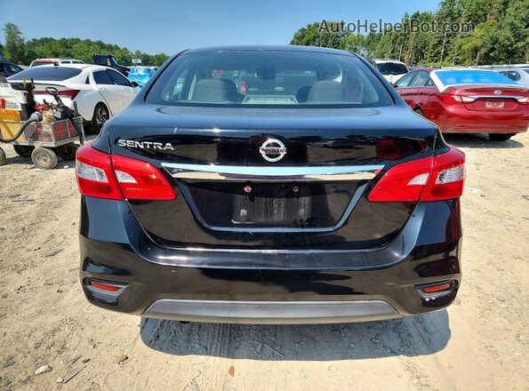 3N1AB7AP4JY254761 2018 NISSAN SENTRA Black უკანა ხედი