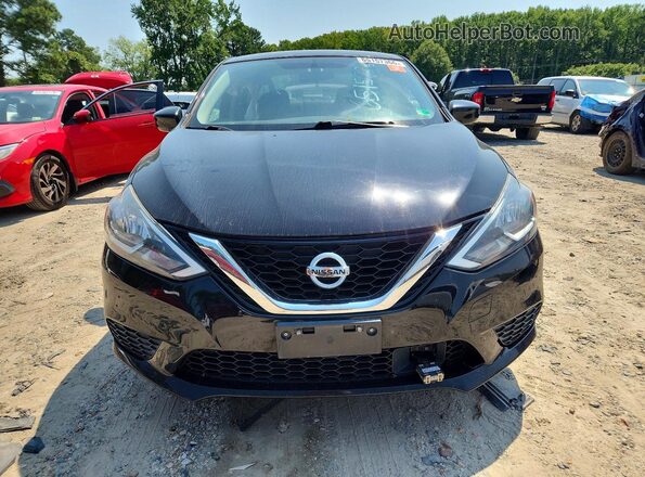 3N1AB7AP4JY254761 2018 NISSAN SENTRA Black წინა ხედი
