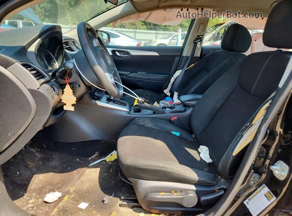 3N1AB7AP4JY254761 2018 NISSAN SENTRA Black წინა სალონის ხედი