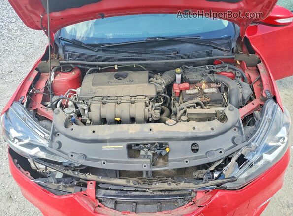 3N1AB7AP4JY264206 2018 NISSAN SENTRA Red Rear interior view