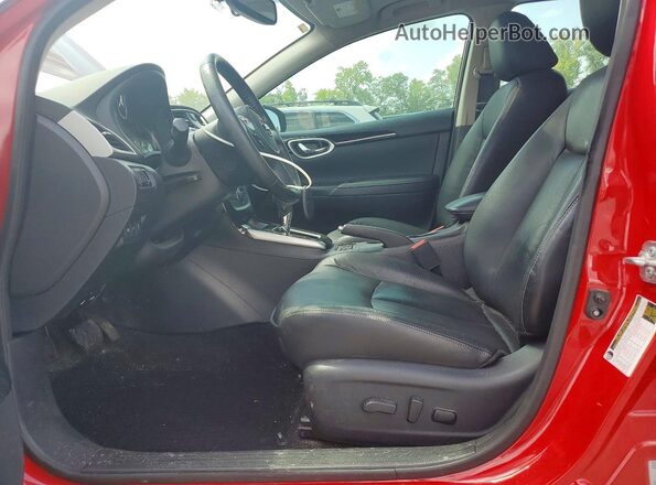3N1AB7AP4JY264206 2018 NISSAN SENTRA Red Front interior view