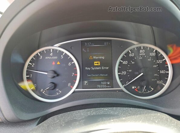 3N1AB7AP4JY264206 2018 NISSAN SENTRA Red Instrument cluster view