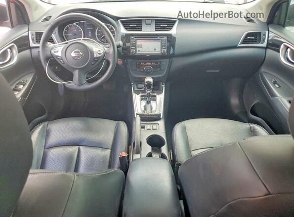 3N1AB7AP4JY264206 2018 NISSAN SENTRA Red Dashboard view