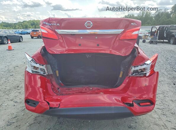 3N1AB7AP4JY264206 2018 NISSAN SENTRA Red Rear view