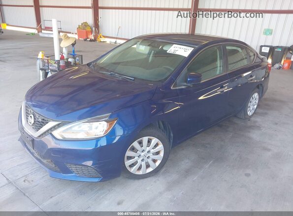 3N1AB7AP4JY266876 2018 NISSAN SENTRA Синий Передняя левая четверть