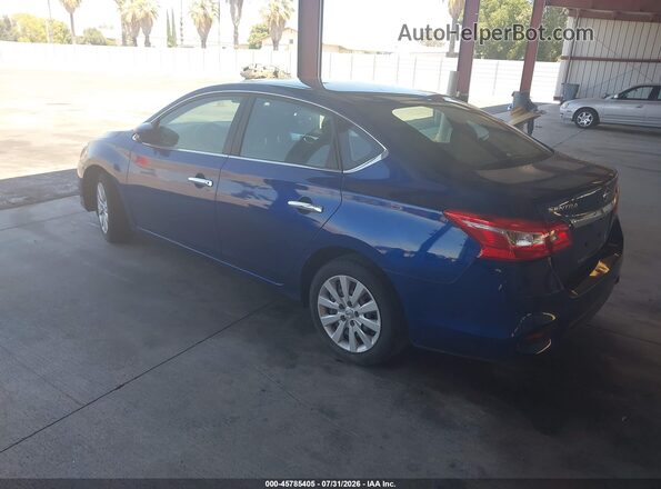 3N1AB7AP4JY266876 2018 NISSAN SENTRA Синий Задняя левая четверть
