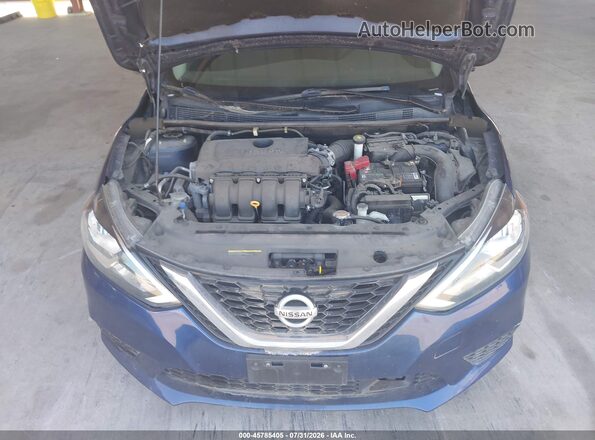 3N1AB7AP4JY266876 2018 NISSAN SENTRA Blue Rear view
