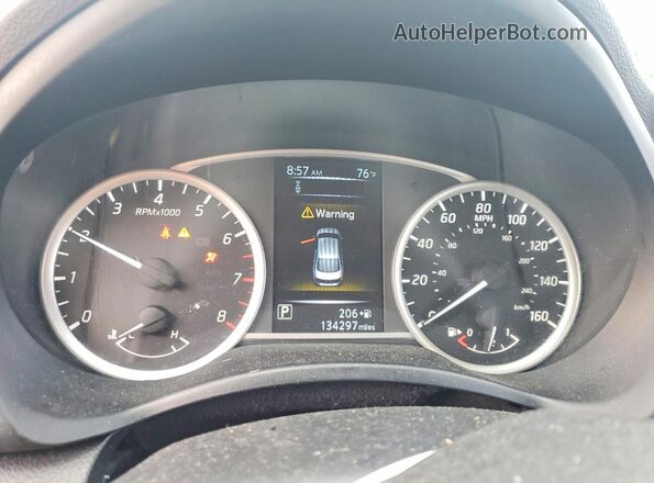 3N1AB7AP4JY282740 2018 NISSAN SENTRA White ხელსაწყოთა პანელის ხედი
