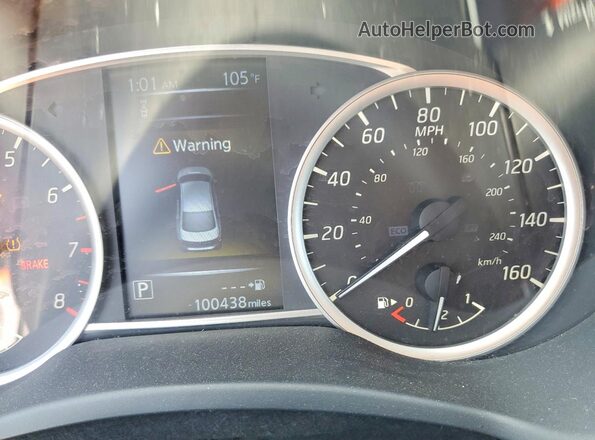 3N1AB7AP4JY297626 2018 NISSAN SENTRA White Вид щитка приладів