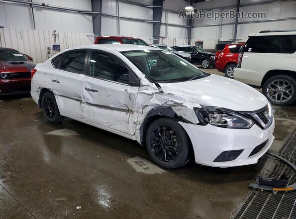 3N1AB7AP4JY312707 2018 NISSAN SENTRA White Przód prawy