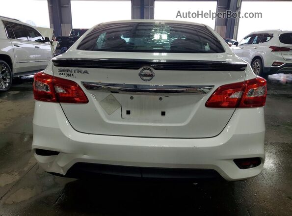 3N1AB7AP4JY312707 2018 NISSAN SENTRA White Widok z tyłu