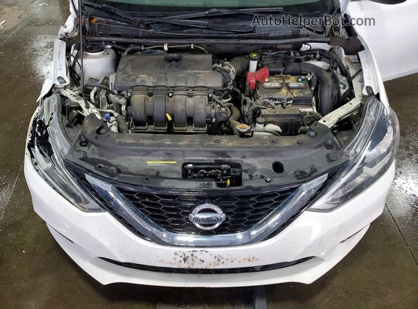3N1AB7AP4JY312707 2018 NISSAN SENTRA White Widok wnętrza z tyłu