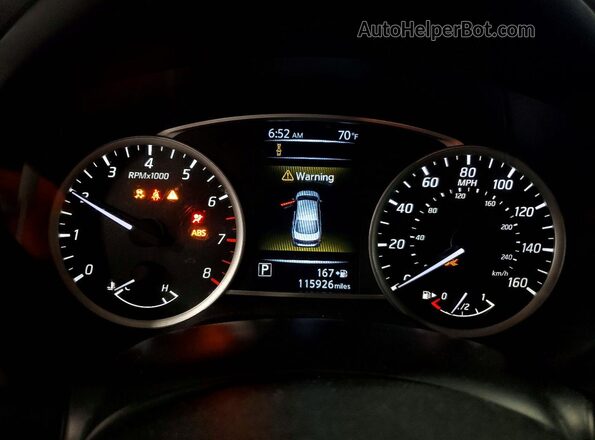 3N1AB7AP4JY312707 2018 NISSAN SENTRA White Widok zestawu wskaźników