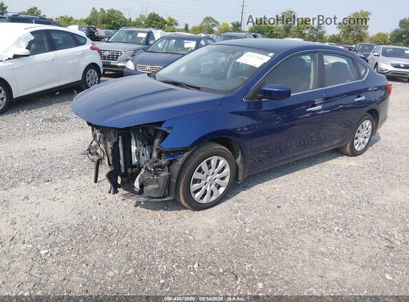 3N1AB7AP4JY315834 2018 NISSAN SENTRA Blue Передня ліва чверть