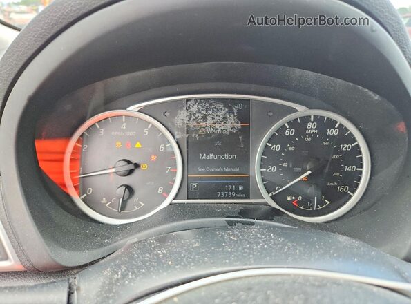 3N1AB7AP4KL605117 2019 NISSAN SENTRA Black Սարքավորումների վահանակի տեսք
