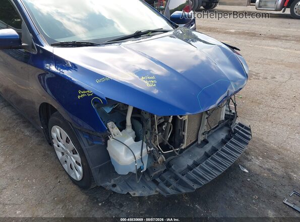 3N1AB7AP4KY217601 2019 NISSAN SENTRA Синий Вид спереди