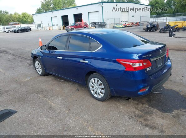 3N1AB7AP4KY217601 2019 NISSAN SENTRA Синий Задняя левая четверть