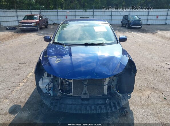 3N1AB7AP4KY217601 2019 NISSAN SENTRA Синий Вид щитка приборов