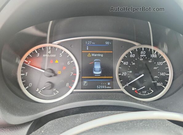 3N1AB7AP4KY222278 2019 NISSAN SENTRA Gray ხელსაწყოთა პანელის ხედი