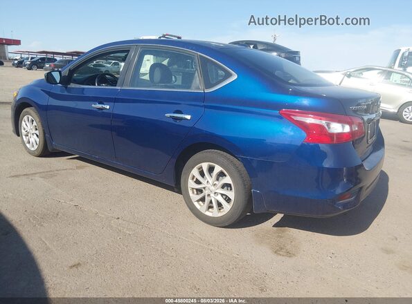 3N1AB7AP4KY229005 2019 NISSAN SENTRA Blue Задня ліва чверть