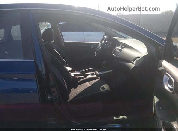 3N1AB7AP4KY229005 2019 NISSAN SENTRA Blue Вид салону спереду