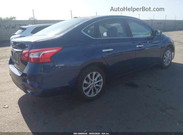 3N1AB7AP4KY229005 2019 NISSAN SENTRA Blue Задня права чверть