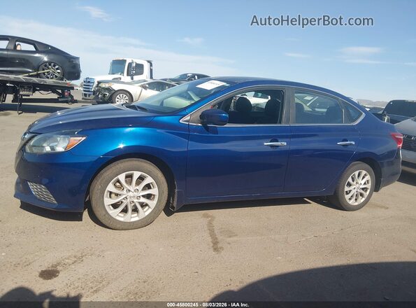 3N1AB7AP4KY229005 2019 NISSAN SENTRA Blue Панорамний вид салону 360°